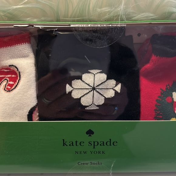 Kate spade Christmas Socks Gift Set 3 pack women’s size 4-10 - Picture 5 of 6